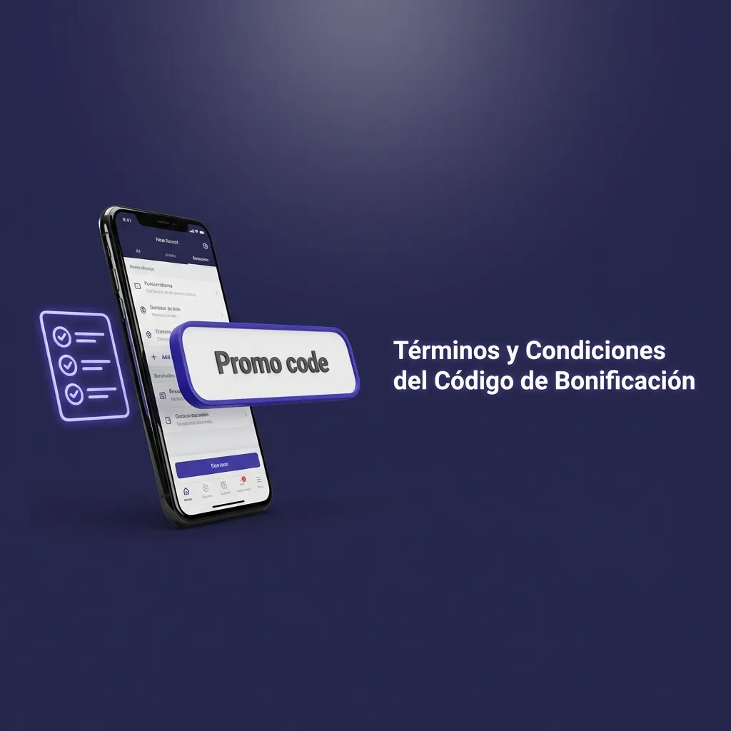 Términos y condiciones escritos para códigos de bonificación en plataforma de apuestas con requisitos de depósito