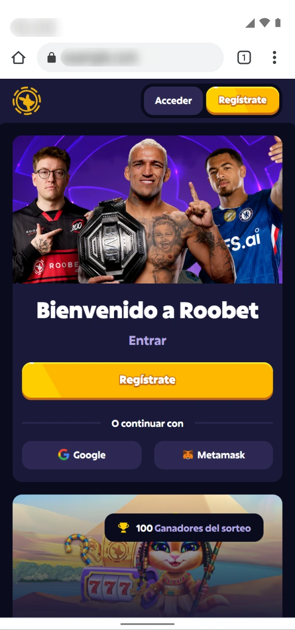Iniciá la descarga del App APK Roobet Android ahora mismo.