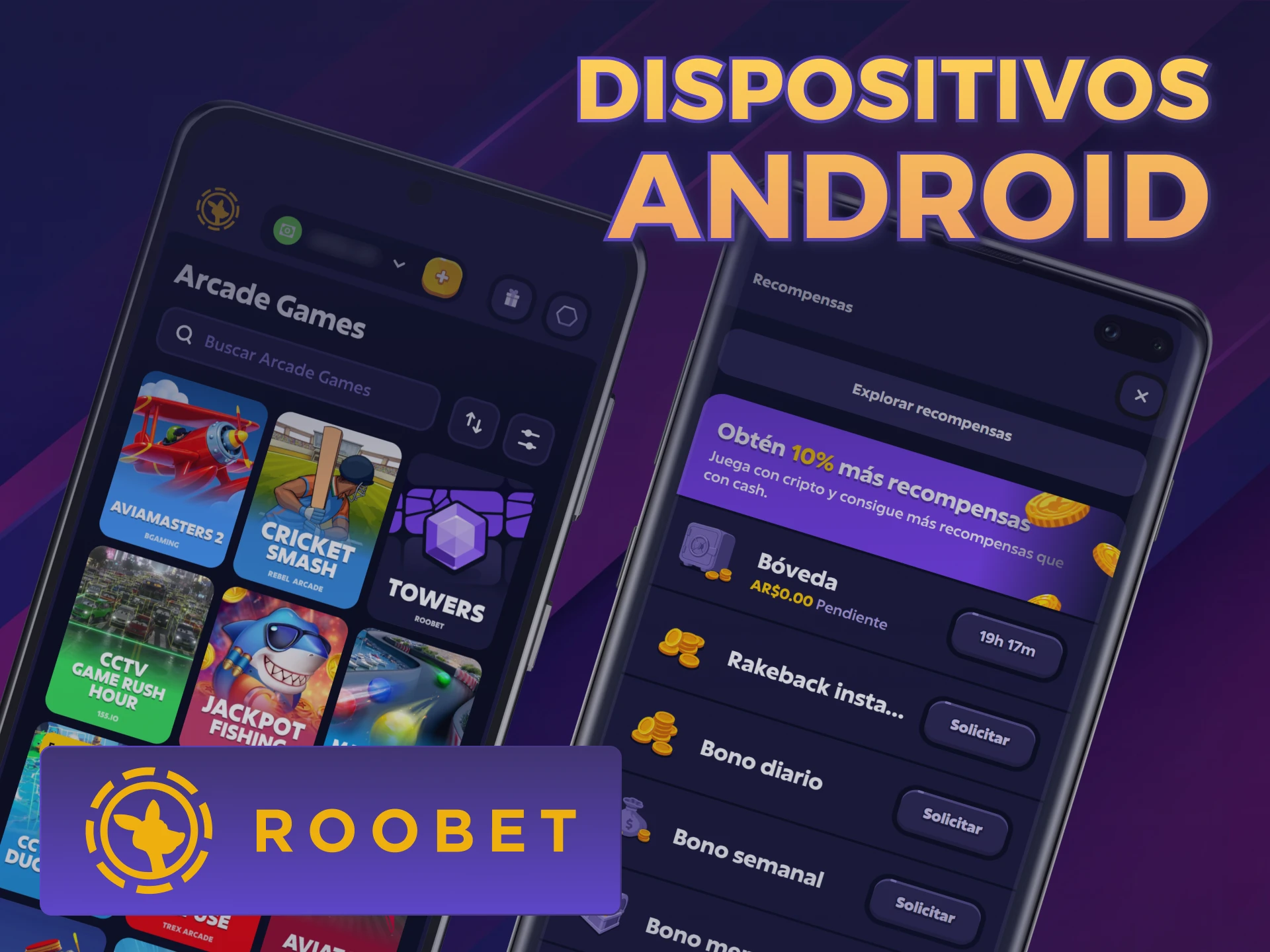 Revisá los celulares compatibles con Roobet App Android aquí.
