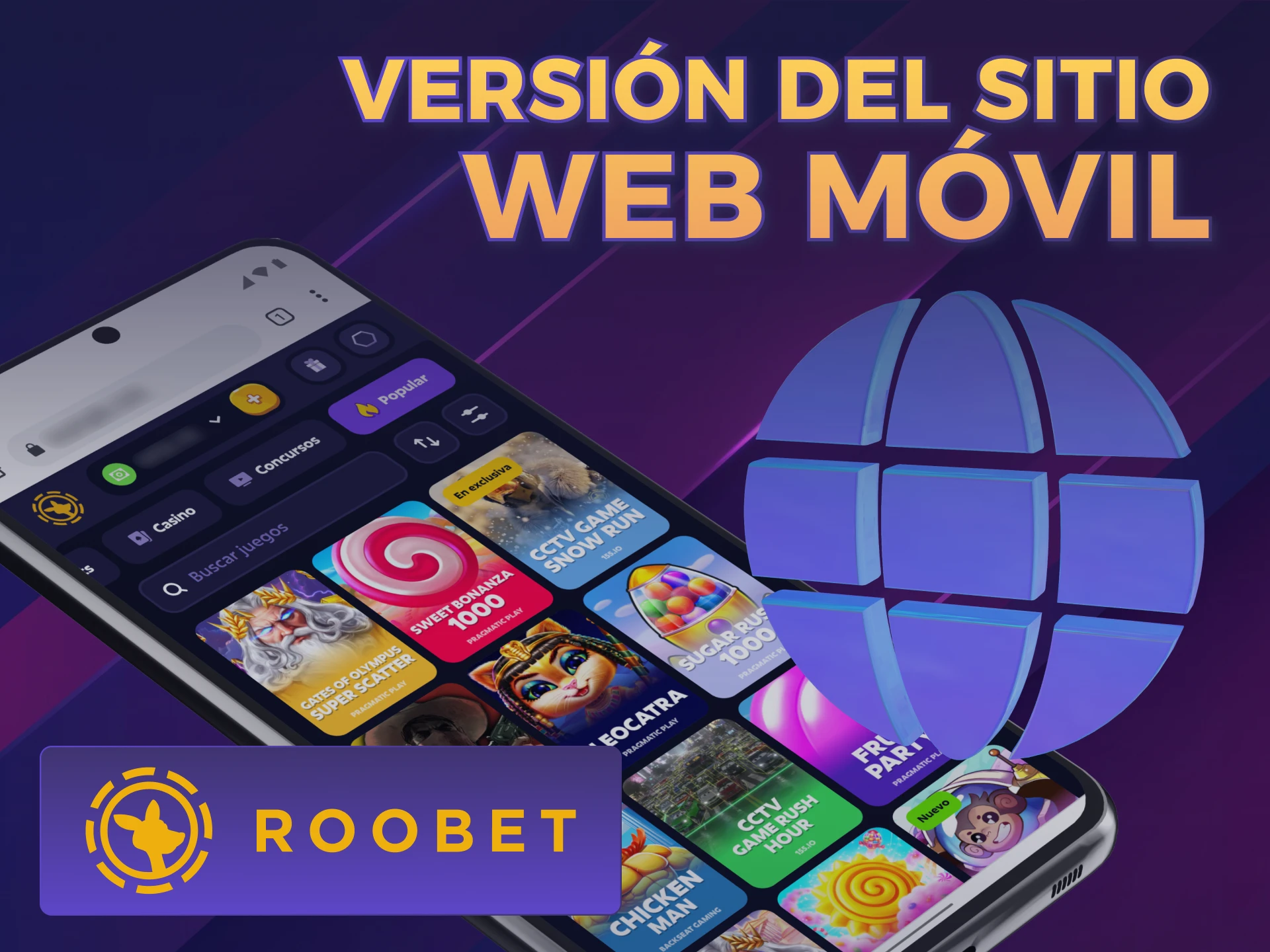 Usá la versión móvil de Roobet Argentina sin descargas.