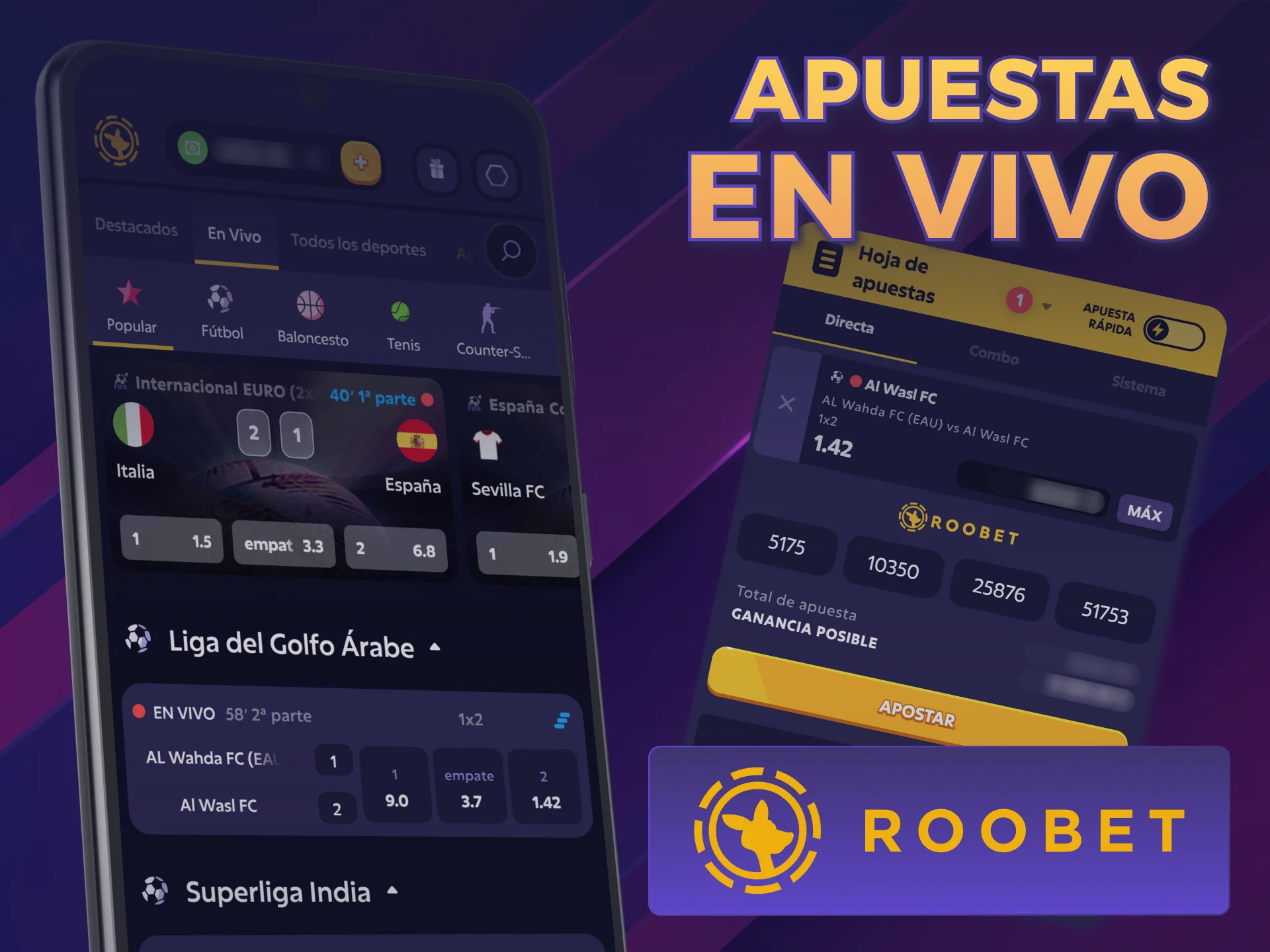 Aprovechá las funciones de apuestas en vivo en tu Android Roobet.