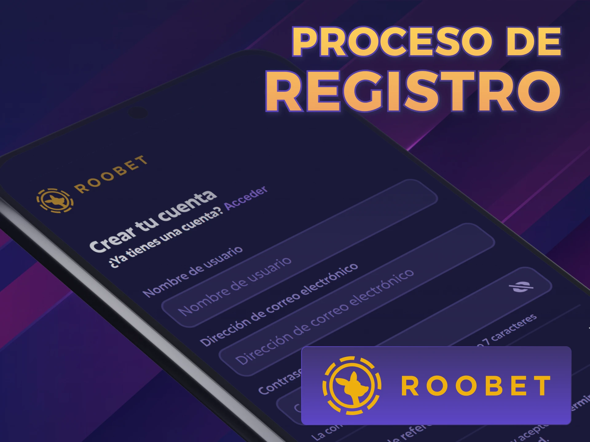 Registrate en la Roobet App Android Official desde Argentina muy fácil.