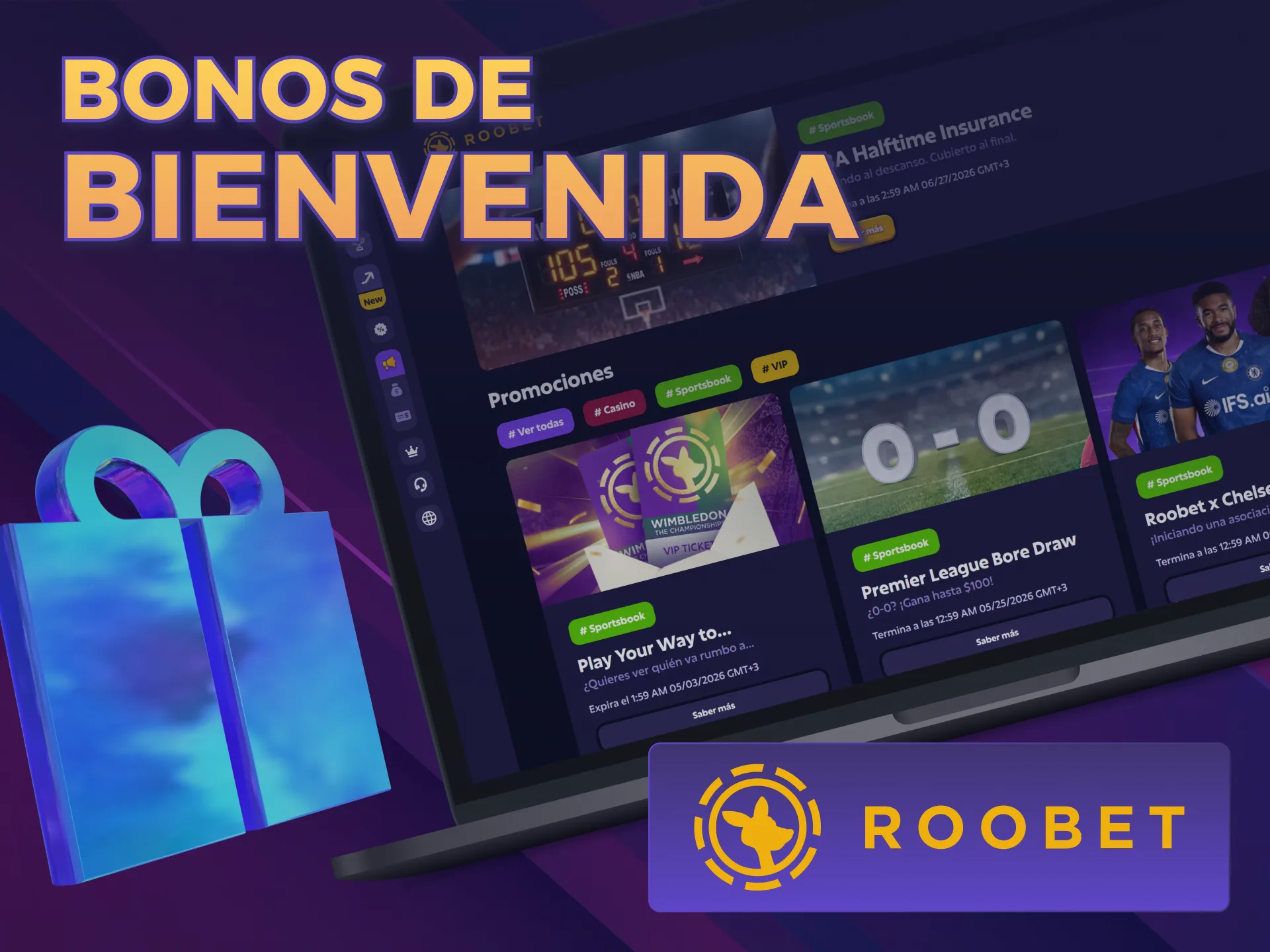 Reclamá tu Bonos de Bienvenida en Roobet para realizar Apuestas en Casa.