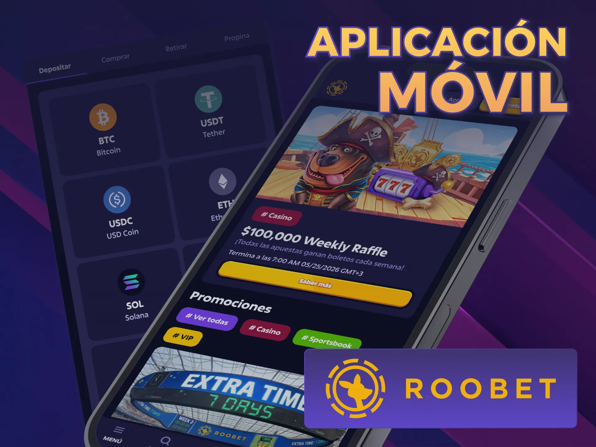 Obtená tus Bonos de Bienvenida Roobet desde la app móvil.