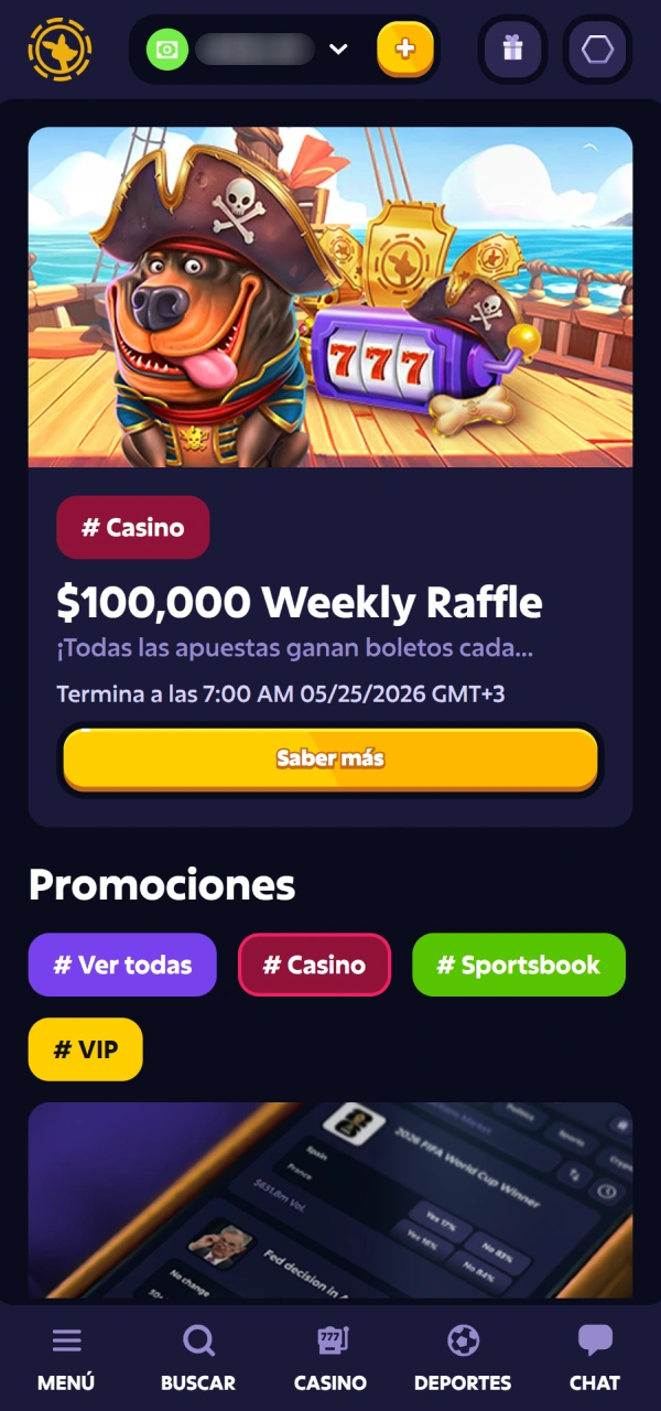 Reclamá el beneficio de Casino en Roobet para apostar más.