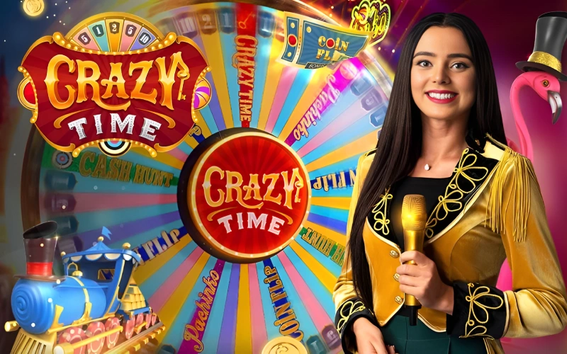 Participá en el show en vivo Crazy Time de Roobet para ganar.