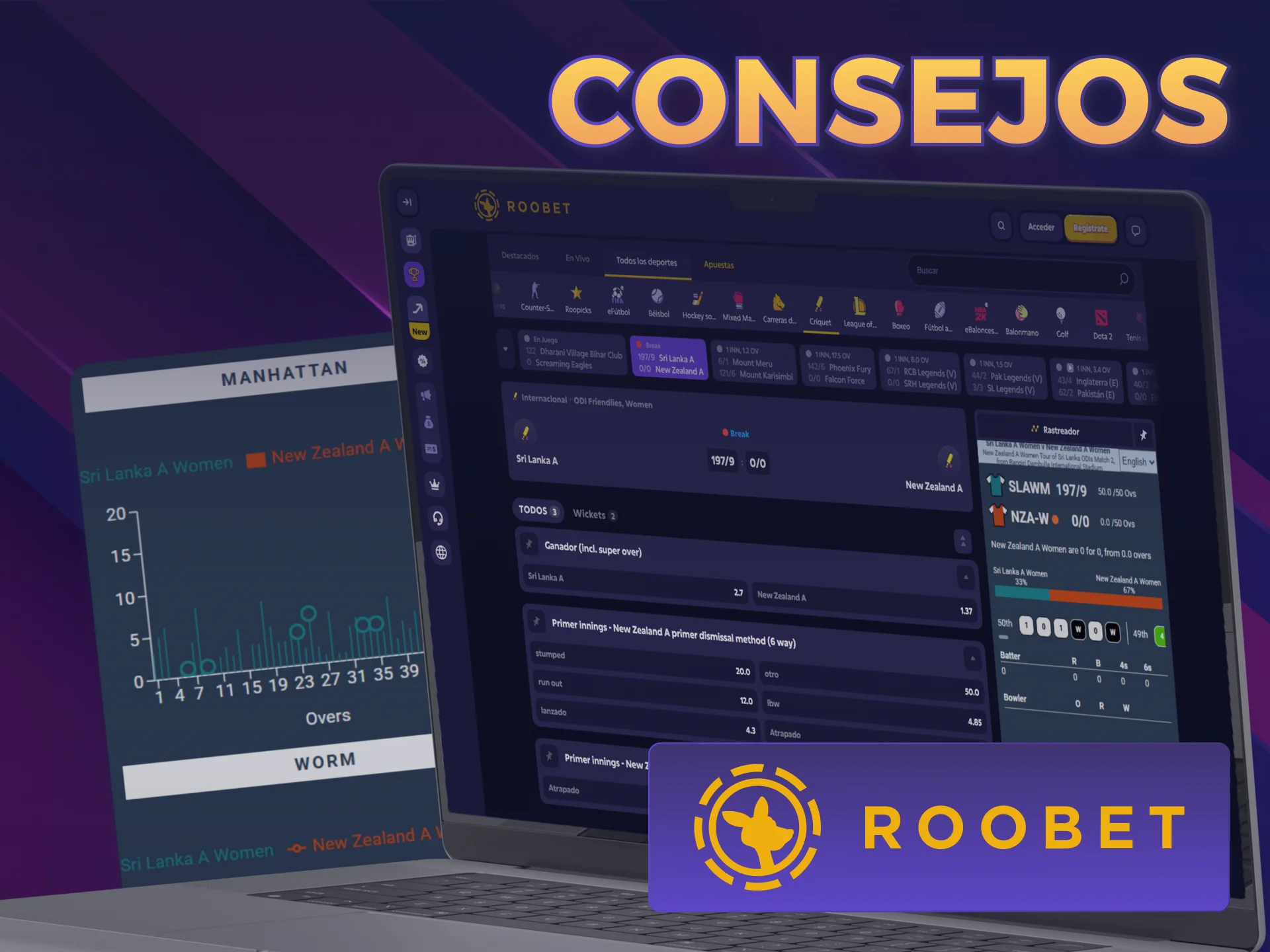 Usá estos consejos de Críquet en Roobet para asegurar tus ganancias.