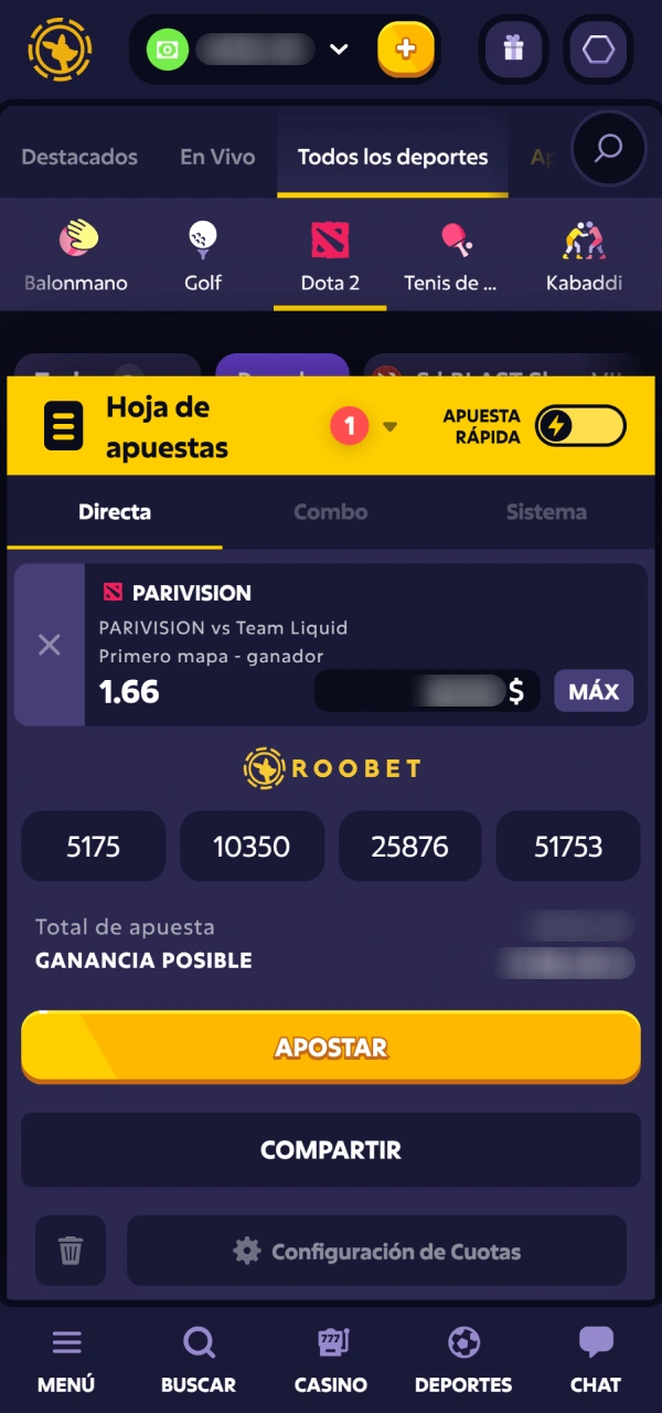 Colocá tu jugada ganadora final dentro de Dota 2 Roobet.