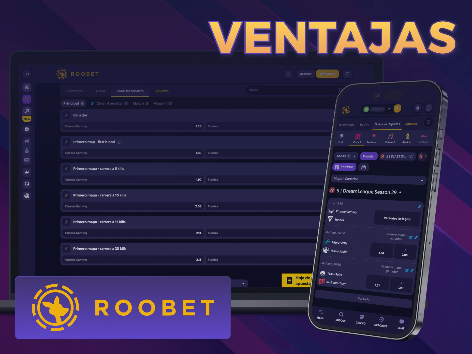 Aprovechá las mejores cuotas del mercado eligiendo Dota 2 Roobet.