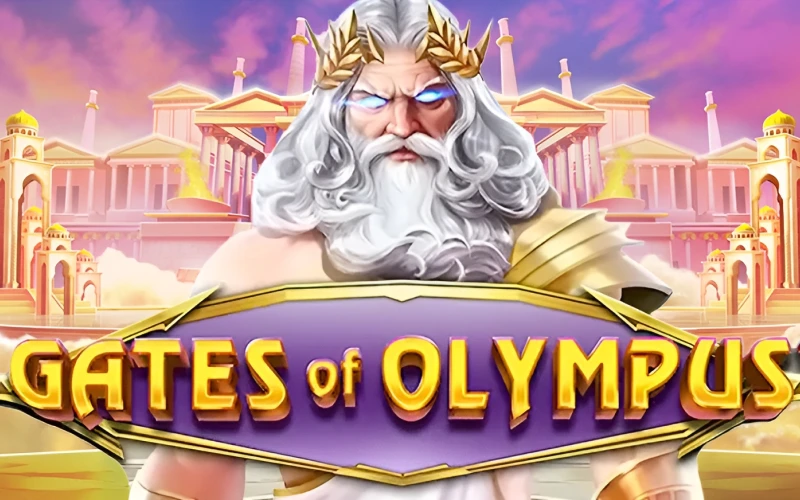 Girá los rodillos del slot Gates of Olympus en Roobet.