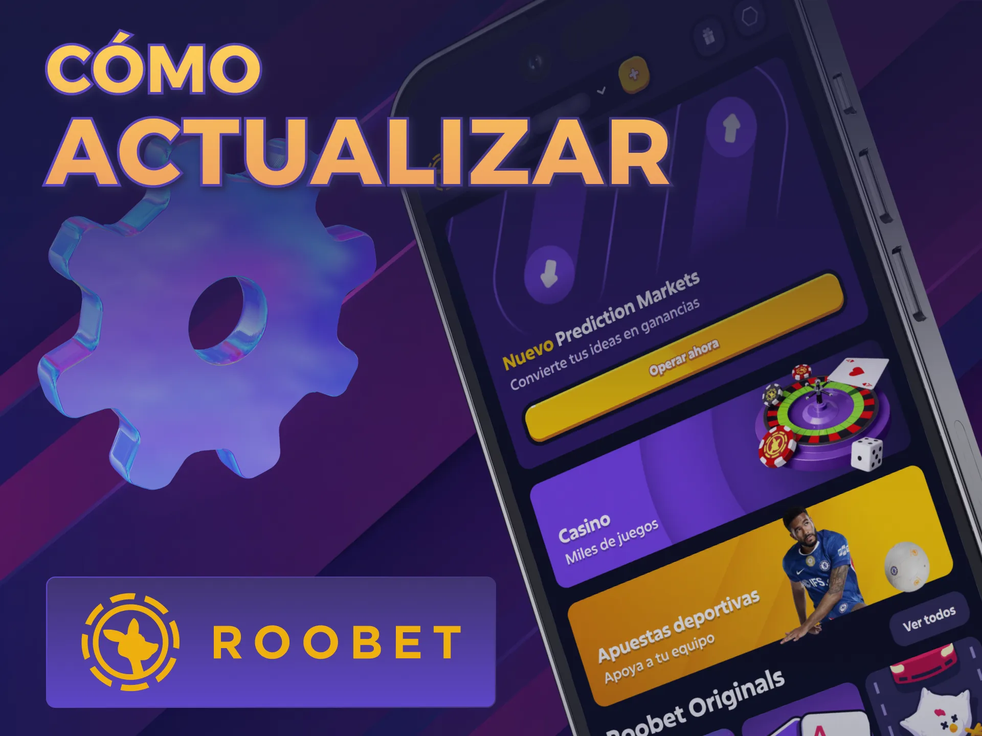 Actualizá la aplicación de Roobet iOS para obtener las funciones más nuevas.