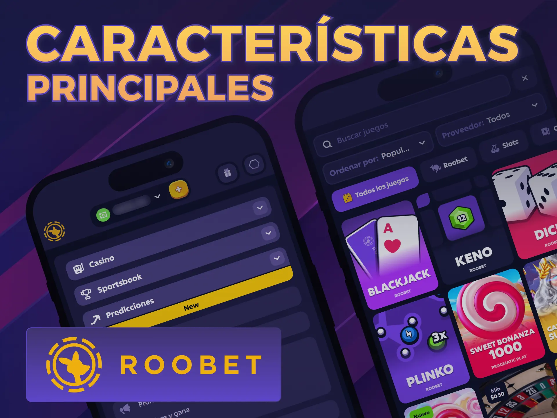 Conocé las características principales que ofrece la aplicación iOS de Roobet.