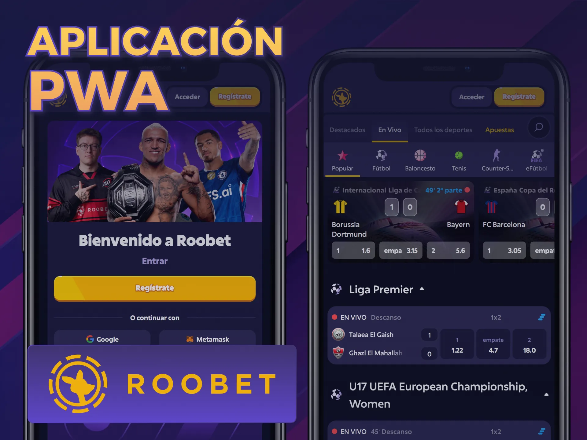 Instalá la PWA de Roobet iOS en tu pantalla de inicio rápidamente.
