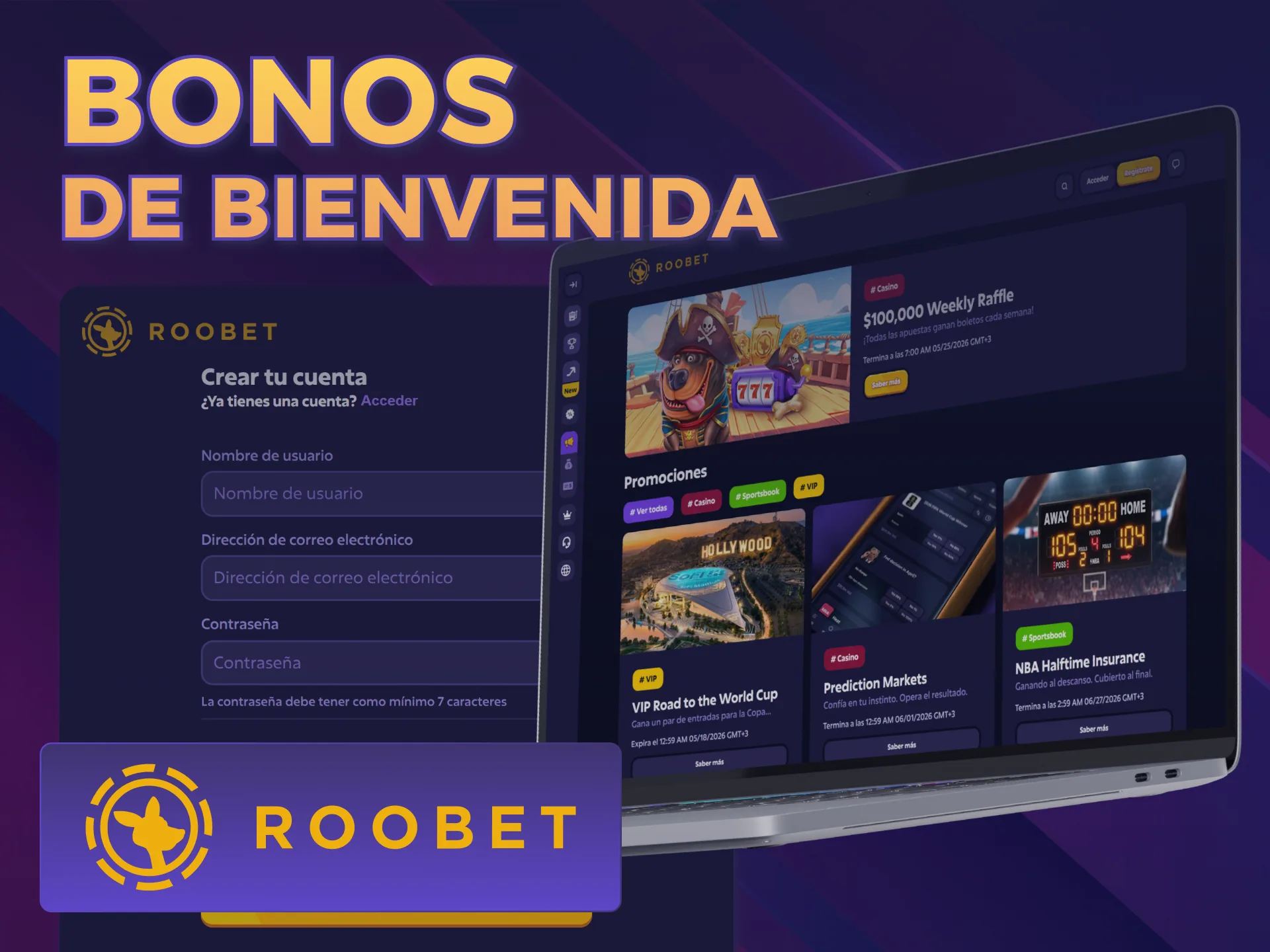 Reclamá el bono para jugar en League of Legends Roobet hoy.