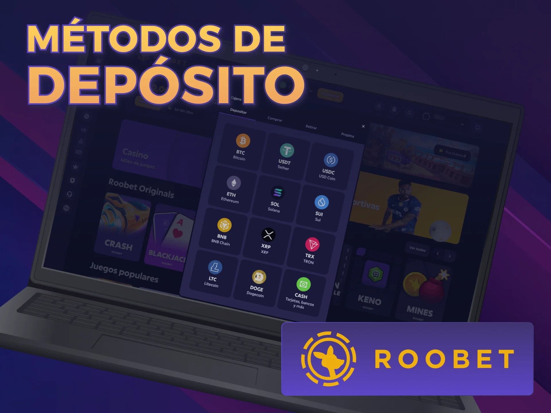 Descubrí cuáles son los Métodos de Pago Roobet más utilizados.