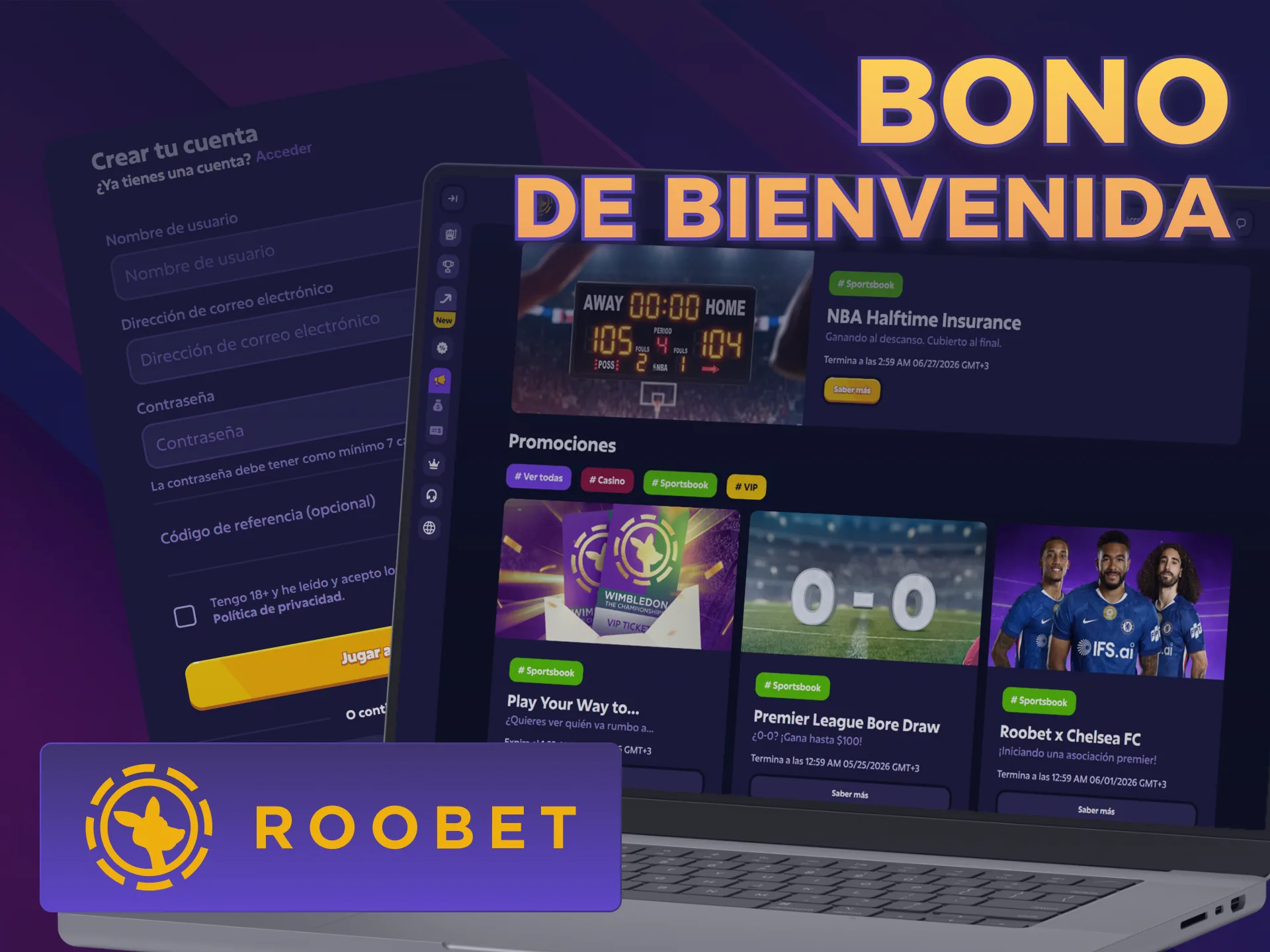 Reclamá el Bono de Bienvenida de MMA en Roobet para nuevos usuarios.