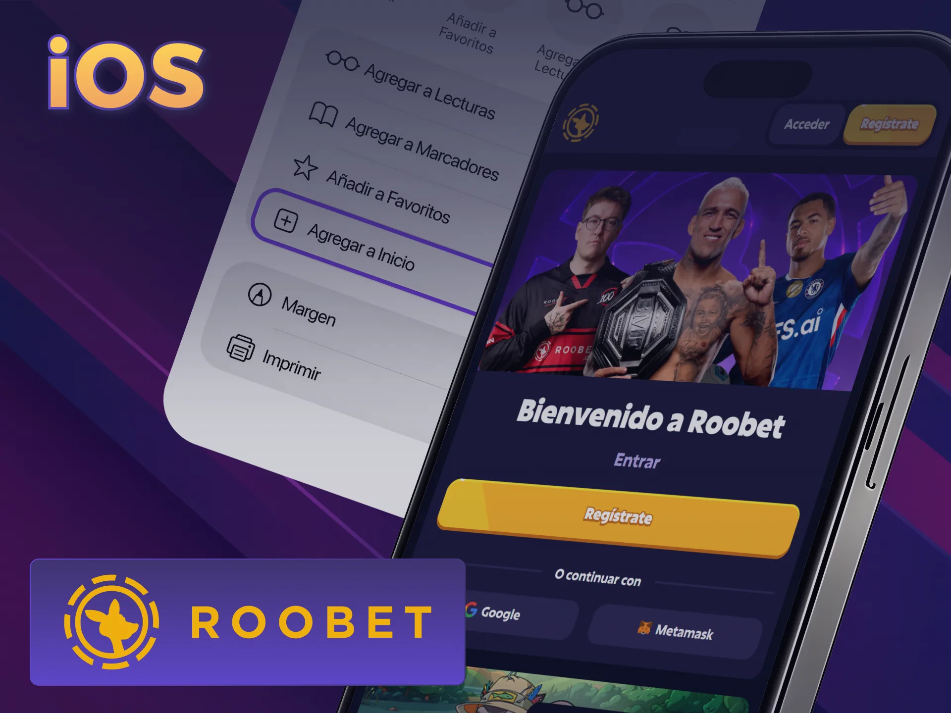 Disfrutá de Roobet con fluidez total en dispositivos móviles Apple.