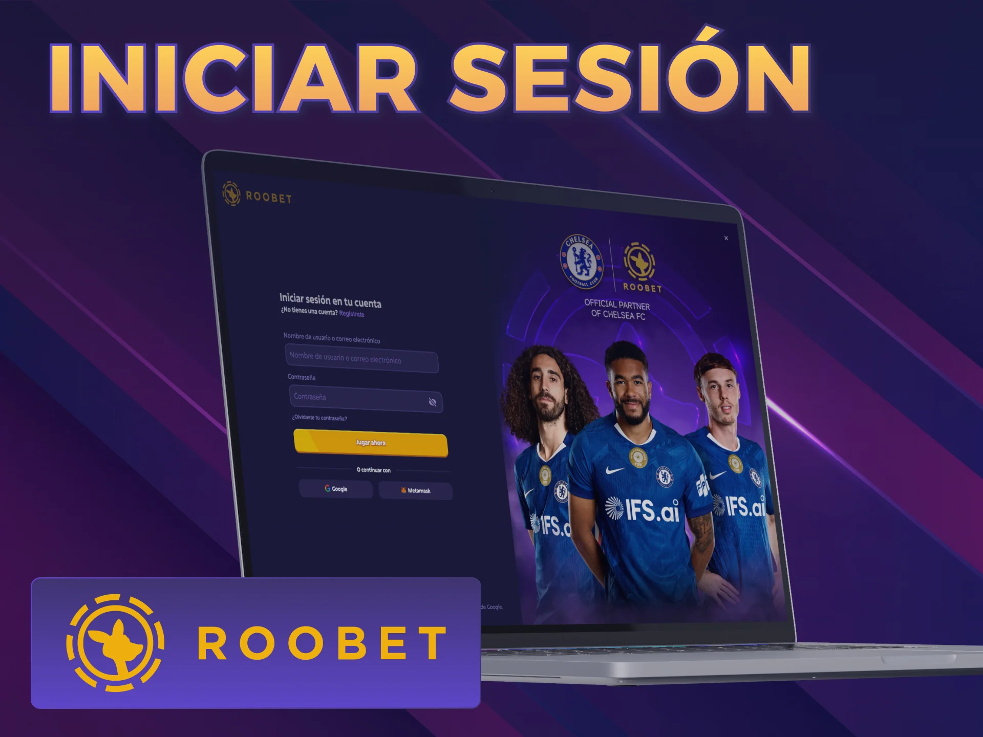 Accedé a tu perfil de Roobet e iniciá sesión para jugar.