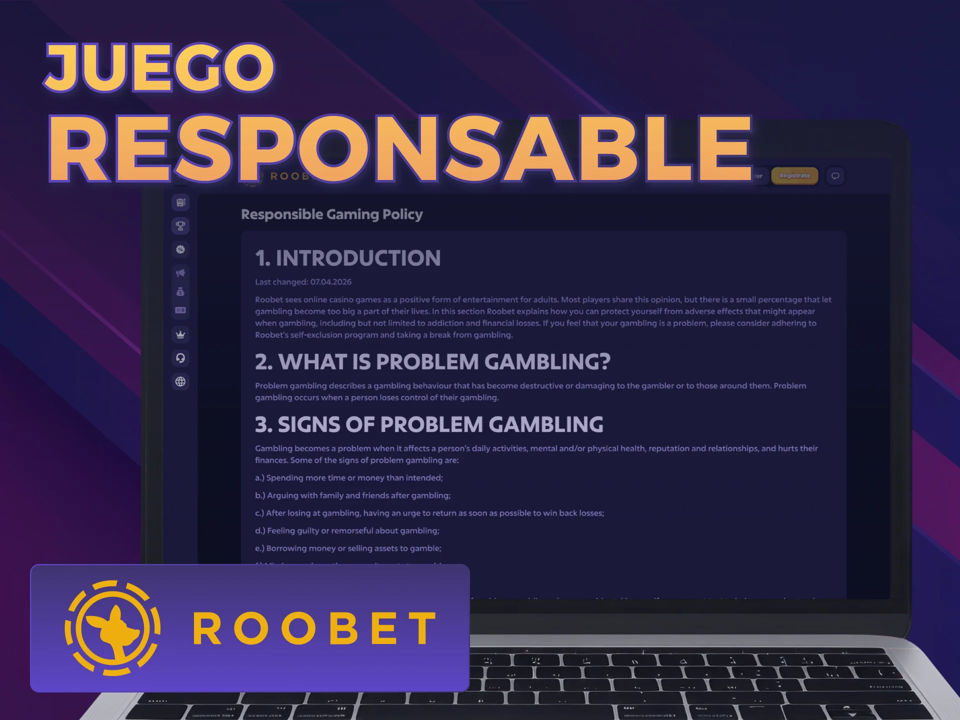 Mantené el control en Roobet usando herramientas de juego responsable.