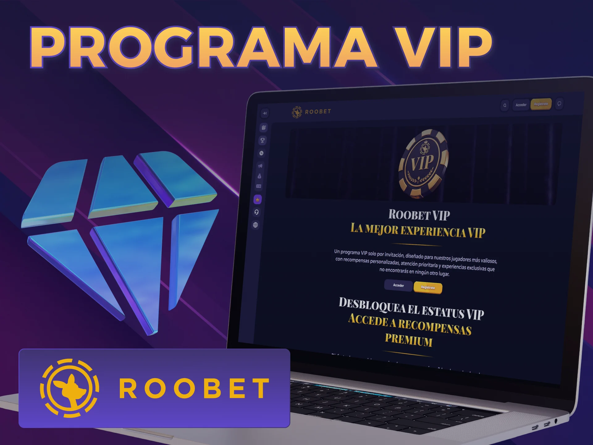 Unite al exclusivo programa VIP de Roobet y recibí premios.