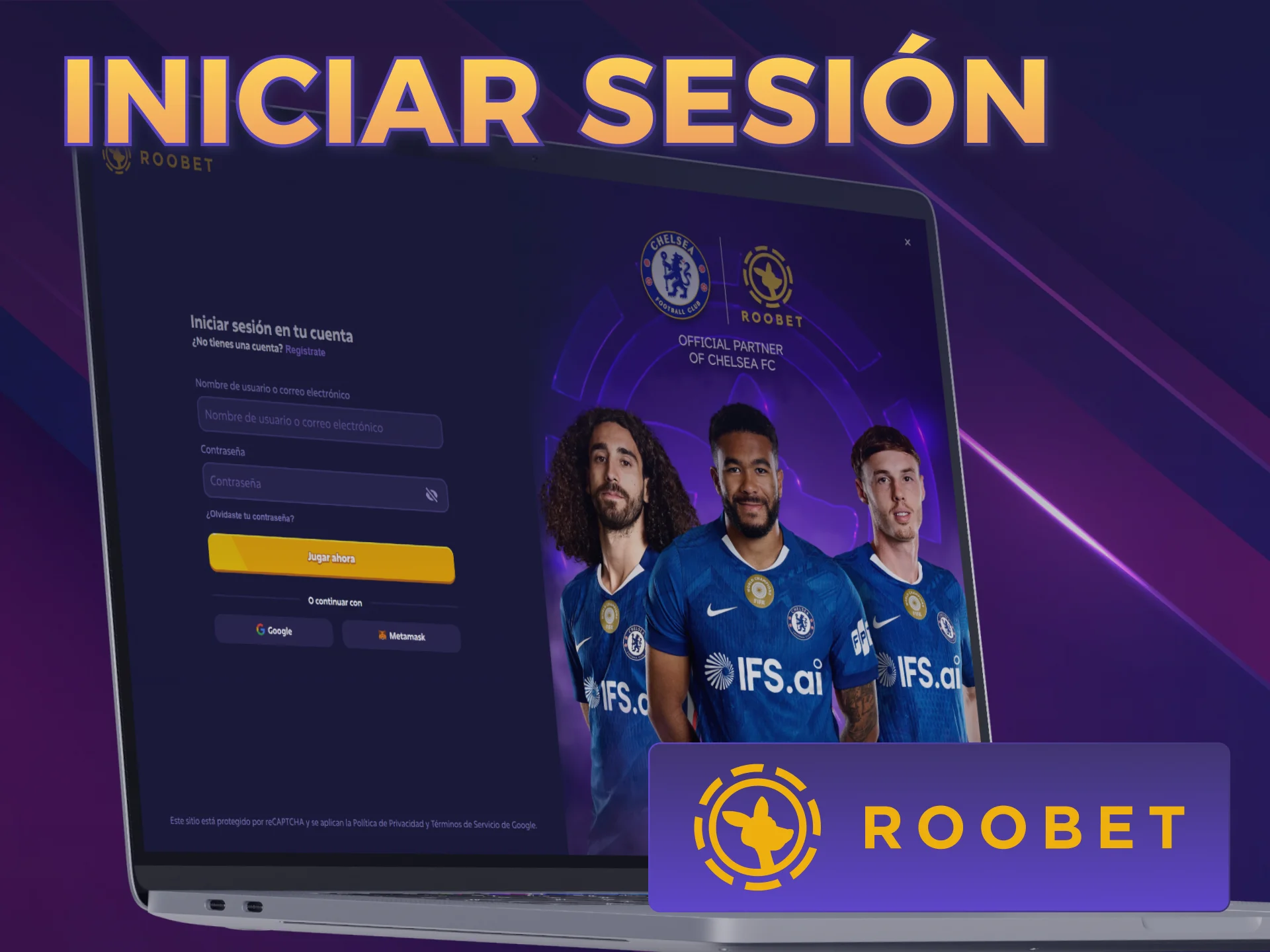 Accedé tras el Registro en Roobet para empezar a ganar premios.
