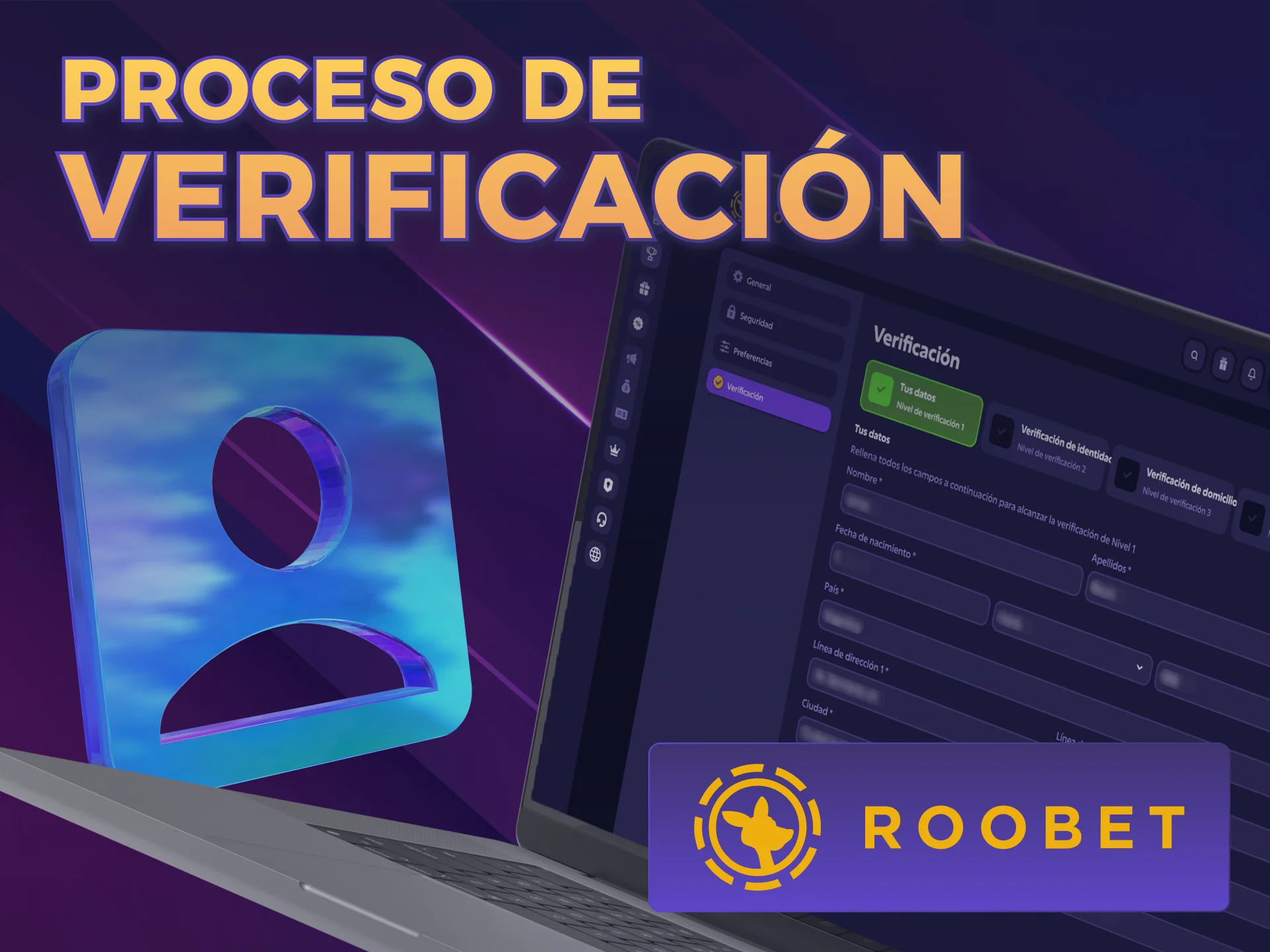 Finalizá tu Registro en Roobet validando tus documentos de identidad oficialmente.