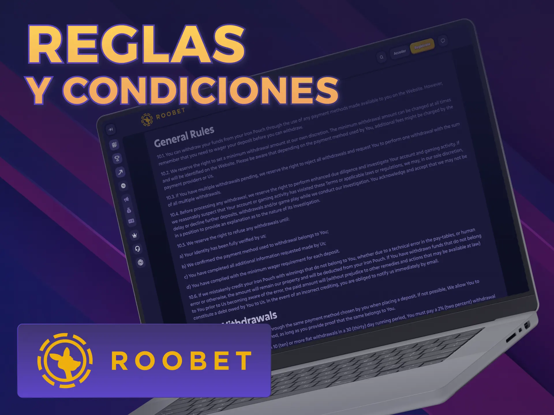 Cumplí con todas las reglas de Retiro Roobet para cobrar.