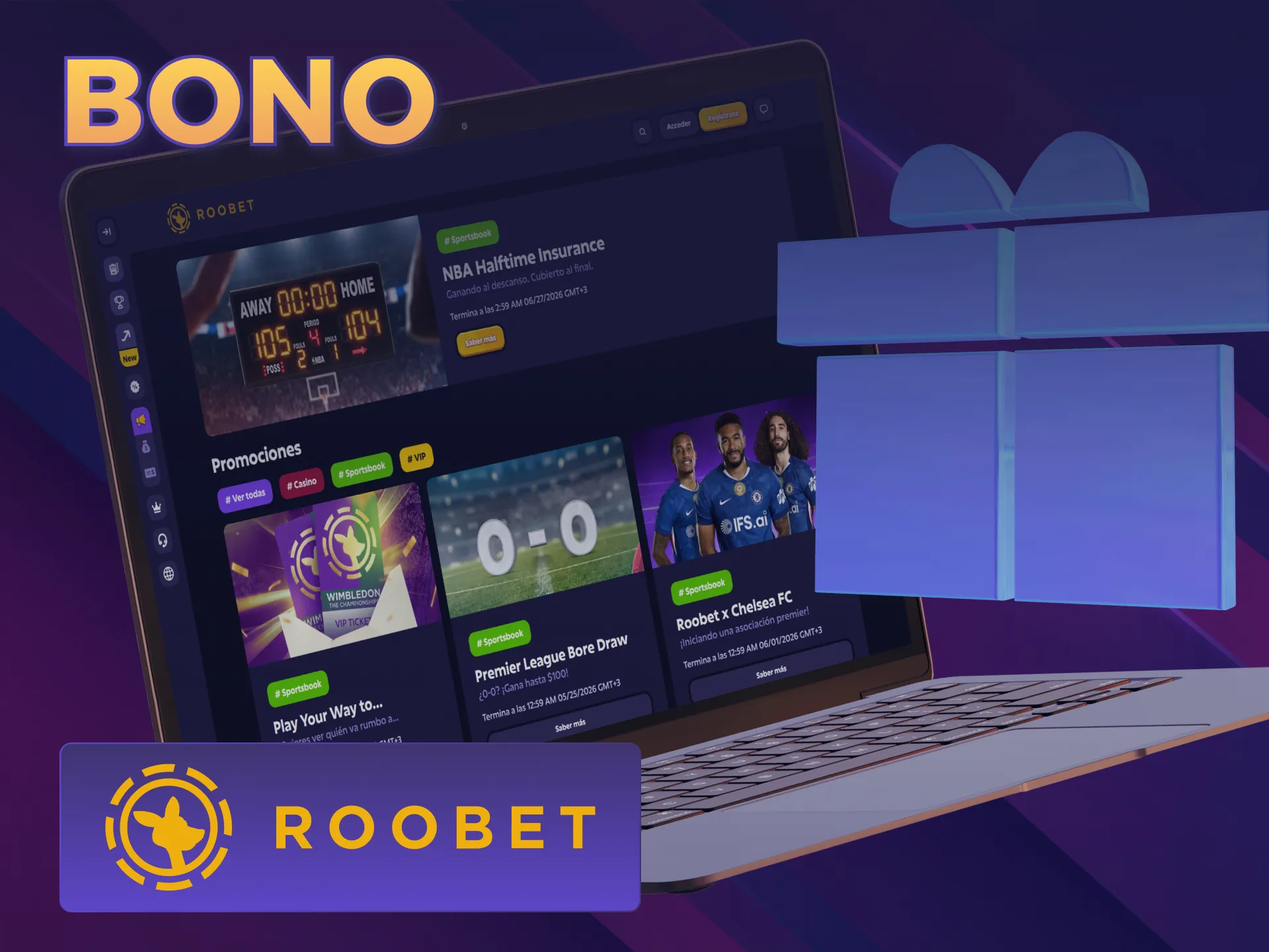 Aprovechá el bono exclusivo de Tenis en Roobet para ganar más premios.