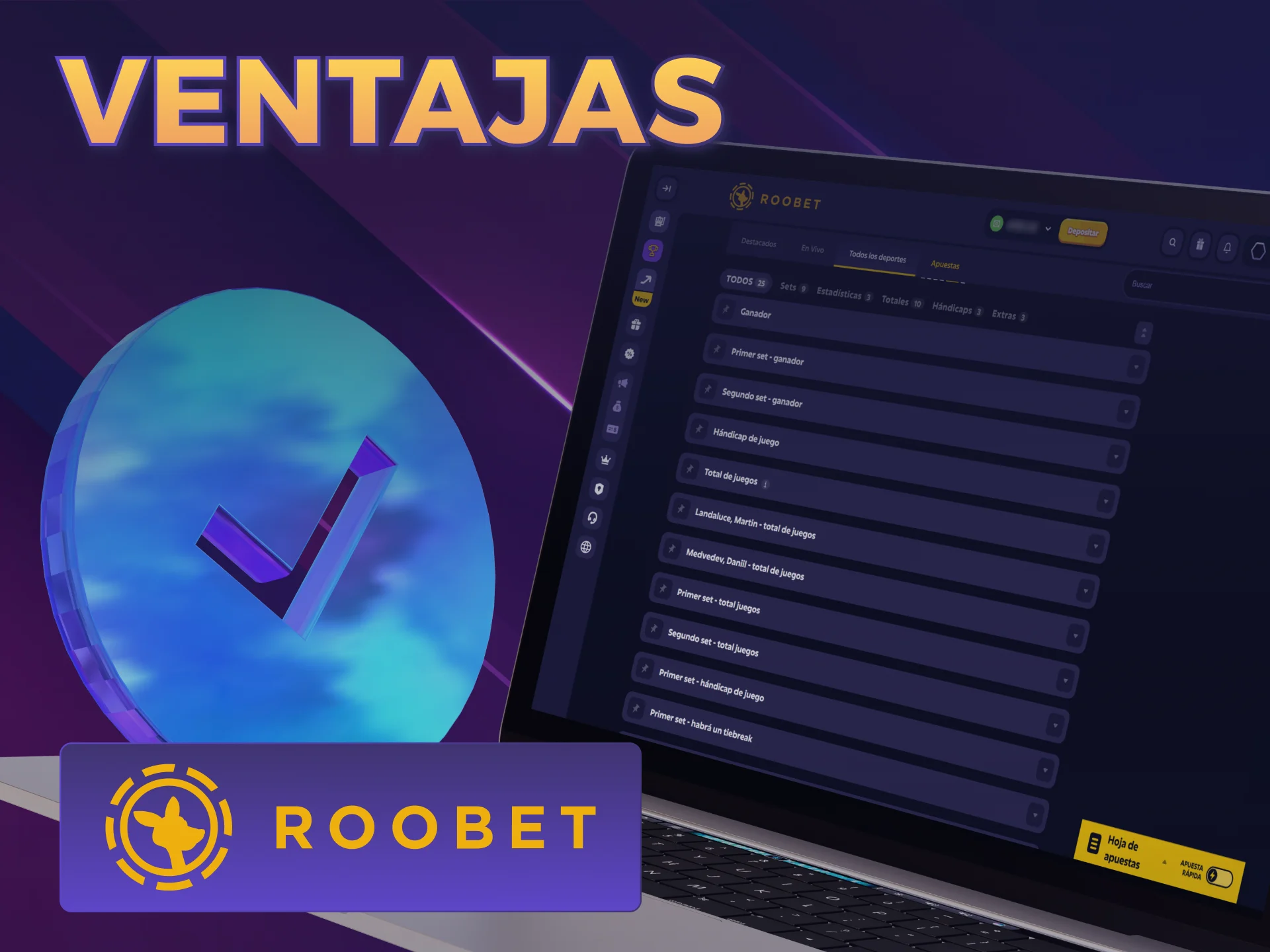 Conocé las ventajas de elegir Tenis en Roobet desde Argentina hoy.