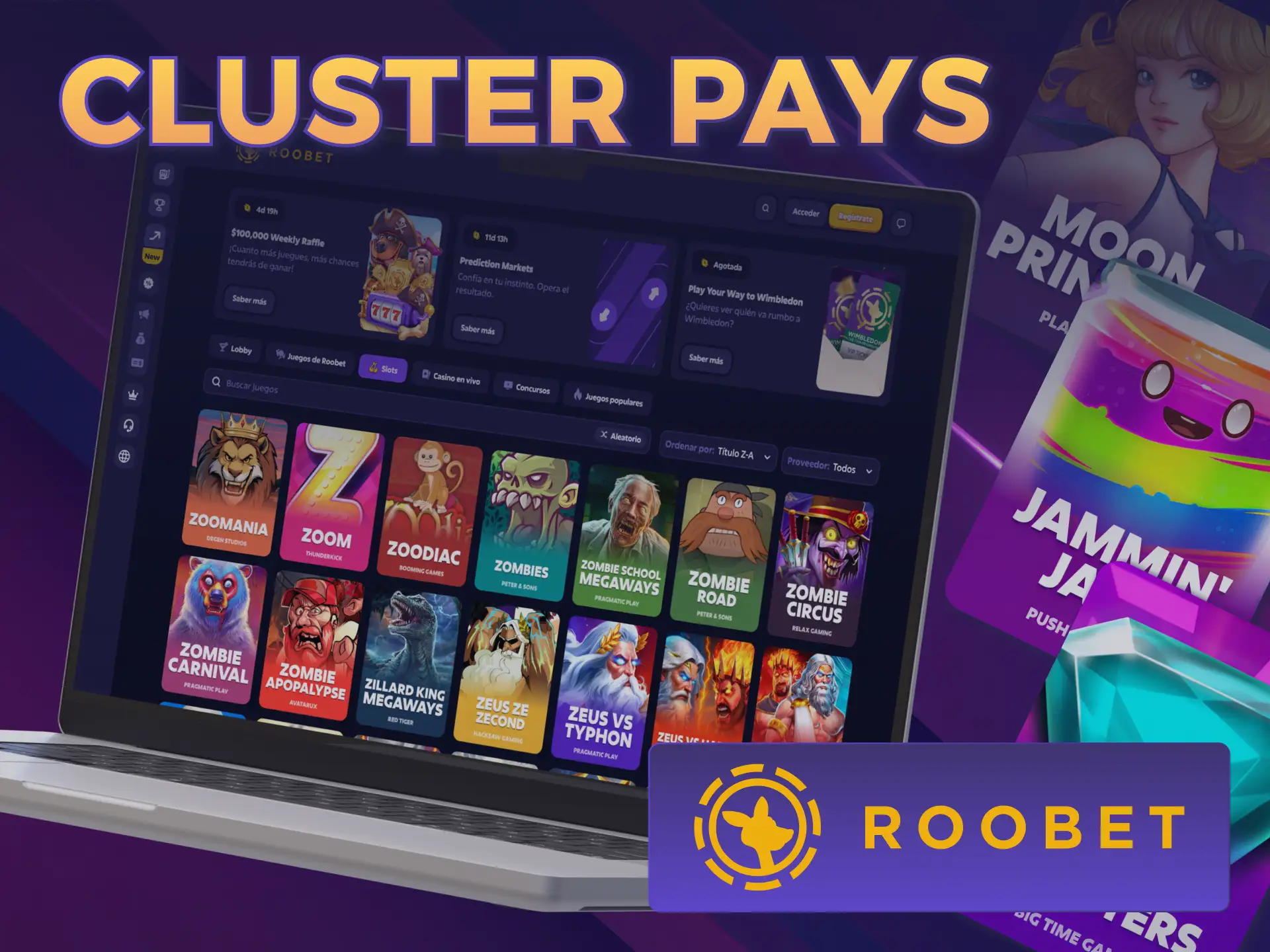 Lográ combinaciones por bloques en estas innovadoras Tragamonedas en Roobet.